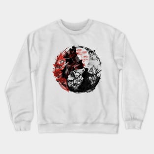 Yin e yang samurai Crewneck Sweatshirt